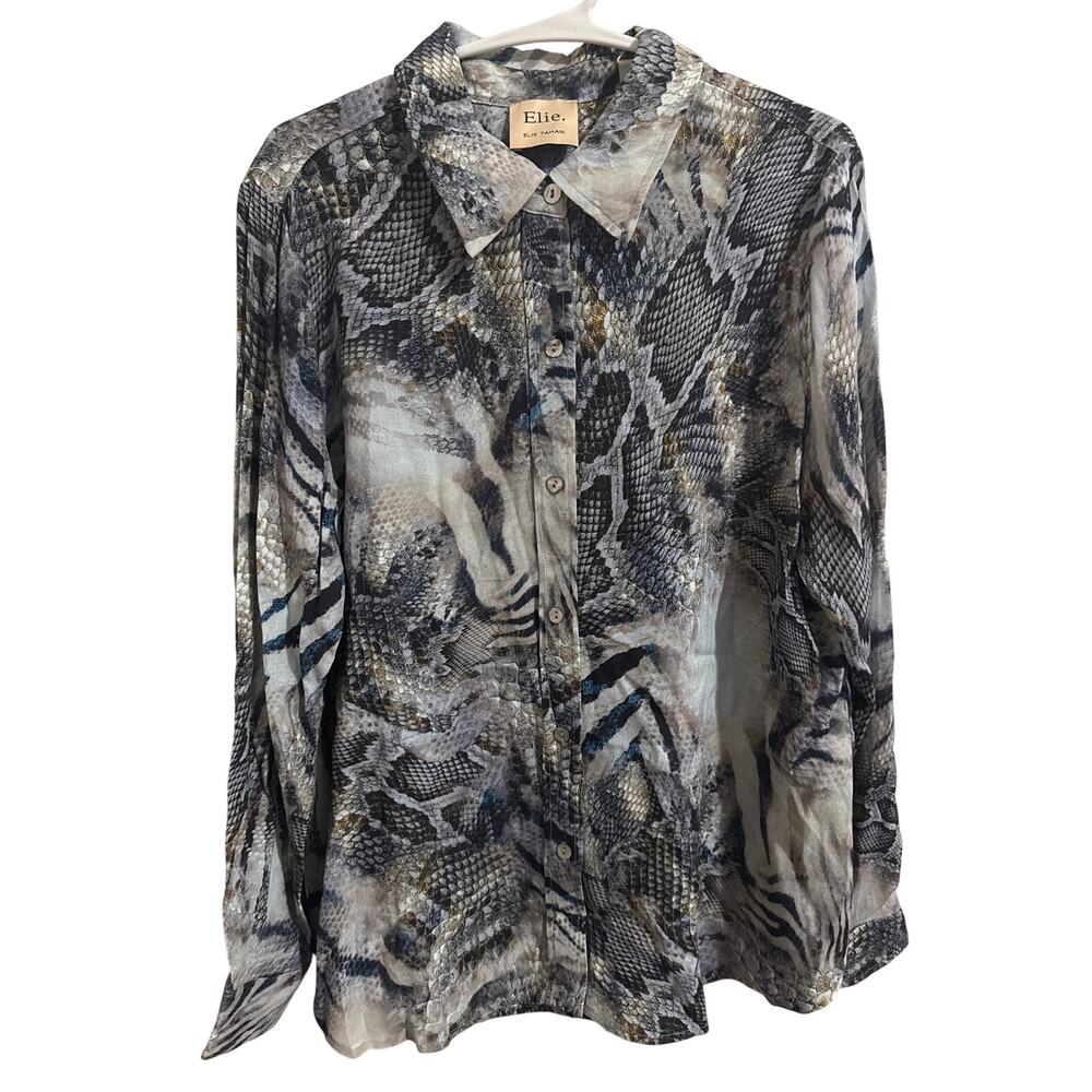 Women’s Elie Tahari button down NWT women’s Large
